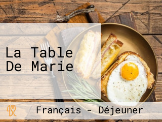 La Table De Marie
