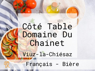 Côté Table Domaine Du Chainet