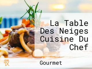 La Table Des Neiges Cuisine Du Chef Jérôme Labrousse
