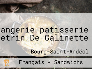 Boulangerie-patisserie Le Petrin De Galinette
