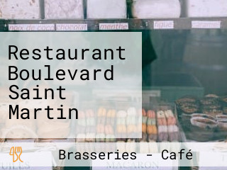 Restaurant Boulevard Saint Martin