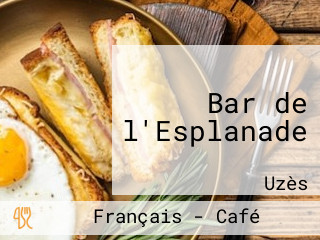 Bar de l'Esplanade