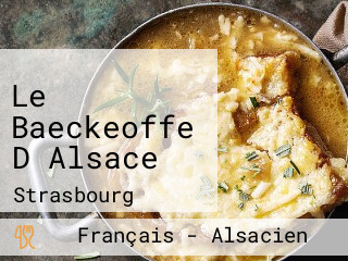 Le Baeckeoffe D Alsace