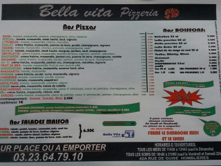 Bellavita Pizzeria Friterie Homblieres