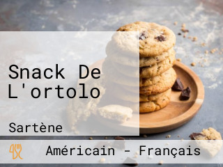 Snack De L'ortolo