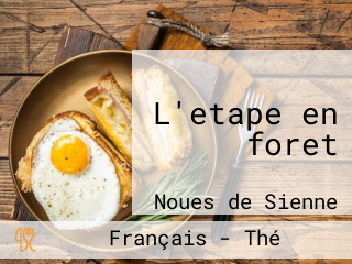 L'etape en foret