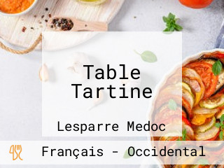 Table Tartine