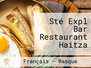 Sté Expl Bar Restaurant Haitza